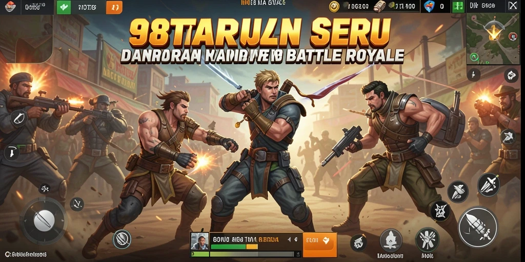 Tangkapan layar gameplay 98TOTO dengan aksi pertempuran yang intens.