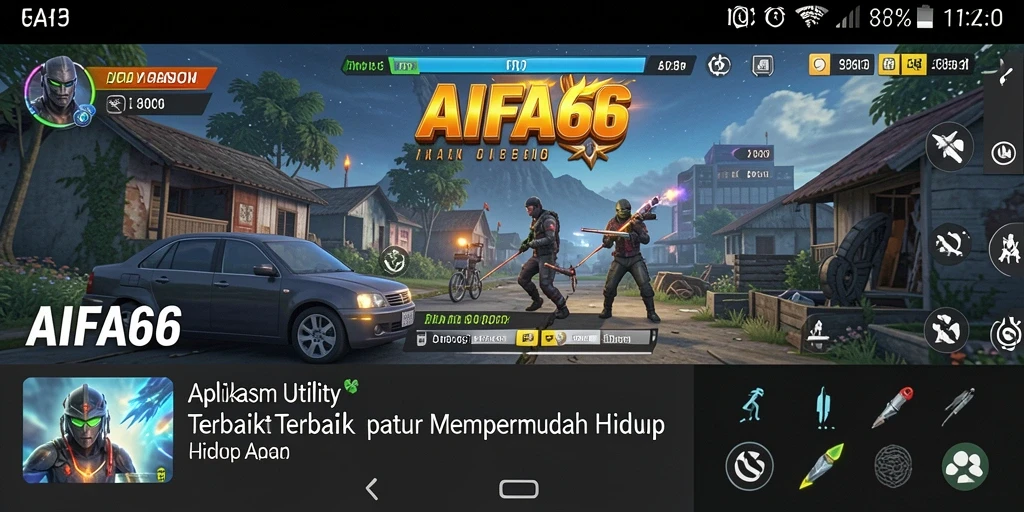 Screenshot utama AIFA66 menunjukkan antarmuka aplikasi yang mudah digunakan.