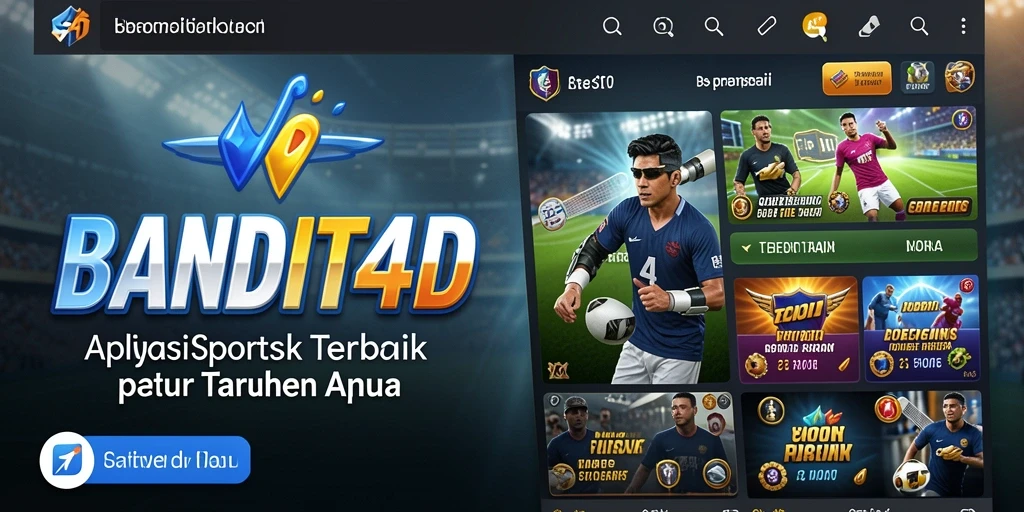 Tampilan antarmuka aplikasi BANDIT4D yang menarik untuk taruhan.