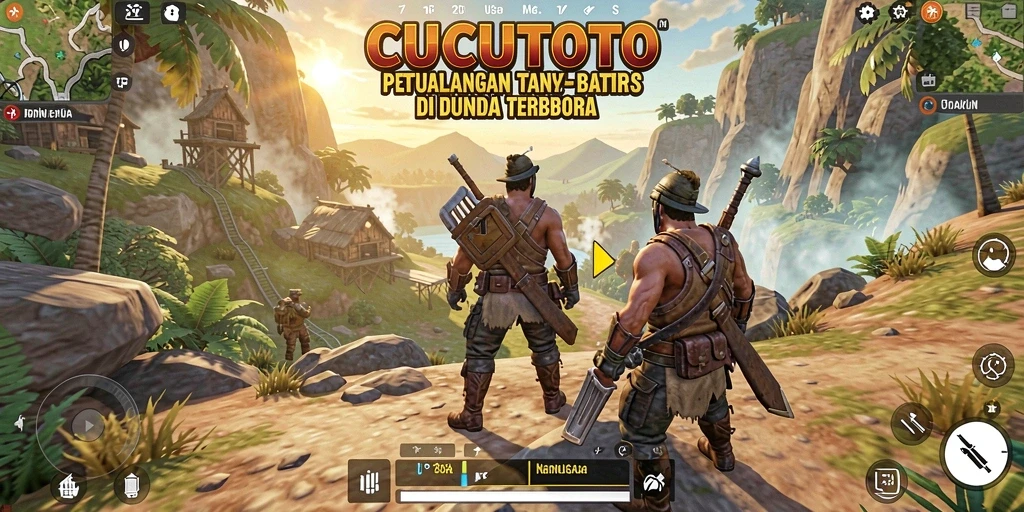 Tampilan gameplay dinamis di dunia terbuka CUCUTOTO.
