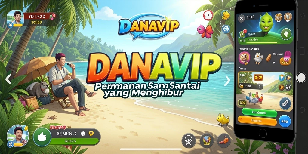 Tampilan gameplay menarik dan seru dalam DANAVIP.