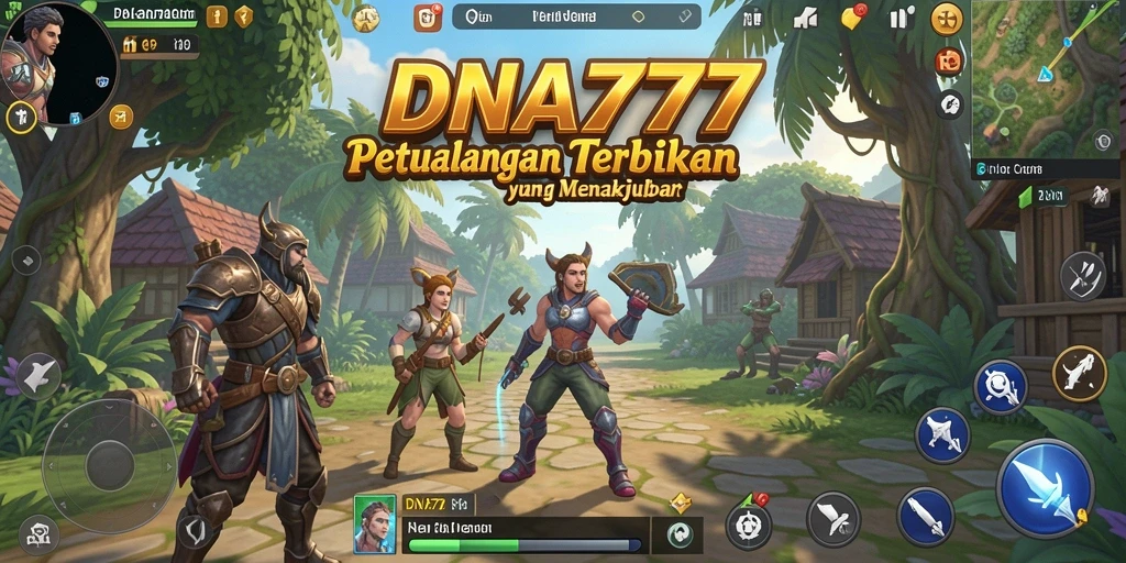 Tampilan gameplay DNA777 yang menarik dengan petualangan Open World.