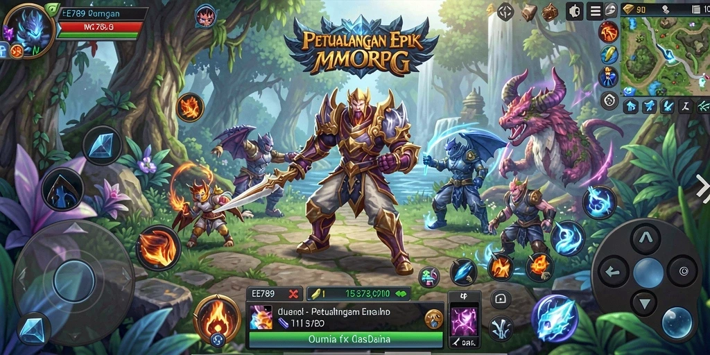 Screenshot gameplay <strong>EE789</strong> yang menampilkan pertempuran seru antar pemain.