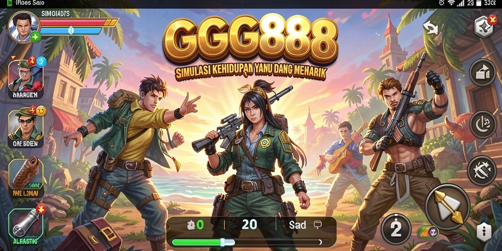 Screenshot GGG888 menampilkan gameplay simulasi yang menarik.