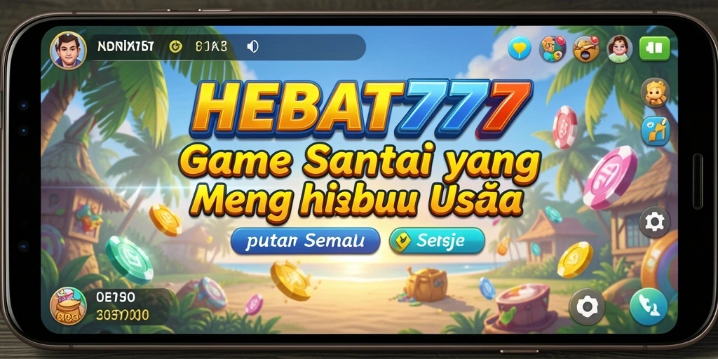 Screenshot utama HEBAT777 menampilkan gameplay yang ceria dan menghibur.
