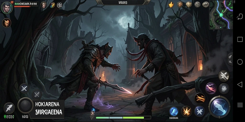 Screenshot HOKIARENA yang menunjukkan suasana horor mendebarkan.