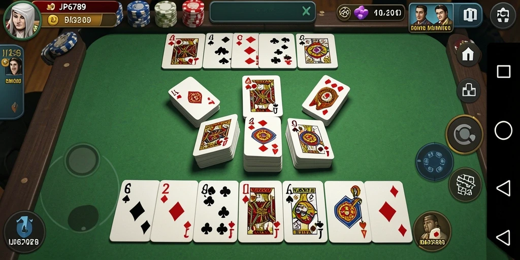 Tampilan gameplay seru dari JP6789, game Domino terbaik.