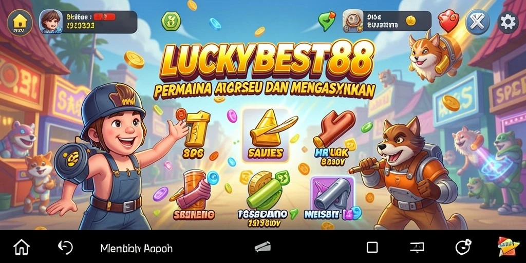 Tampilan gameplay menegangkan dan menarik dari LUCKYBEST88.