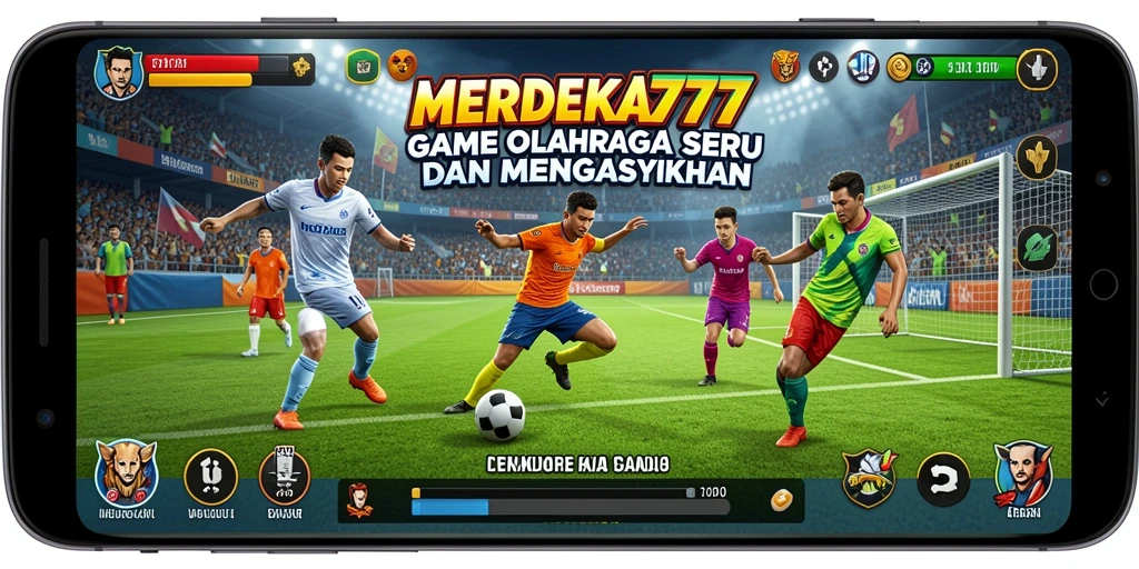 Tampilan gameplay kompetitif dalam MERDEKA777.