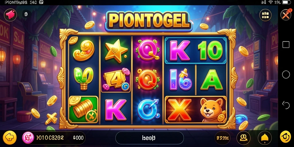 Screenshot gameplay PIONTOGEL dengan tampilan slot yang menarik.