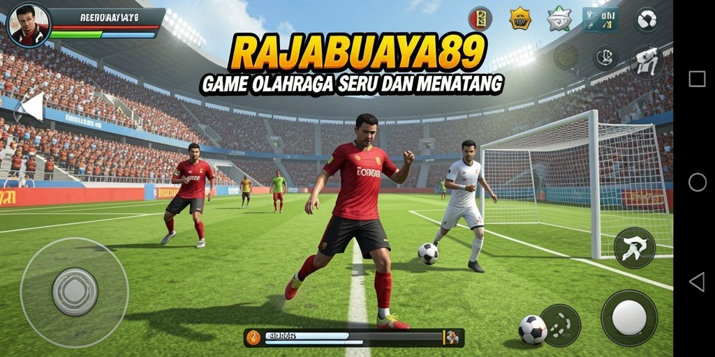 Gameplay seru dan mendebarkan dalam RAJABUAYA89 yang menampilkan aksi olahraga.