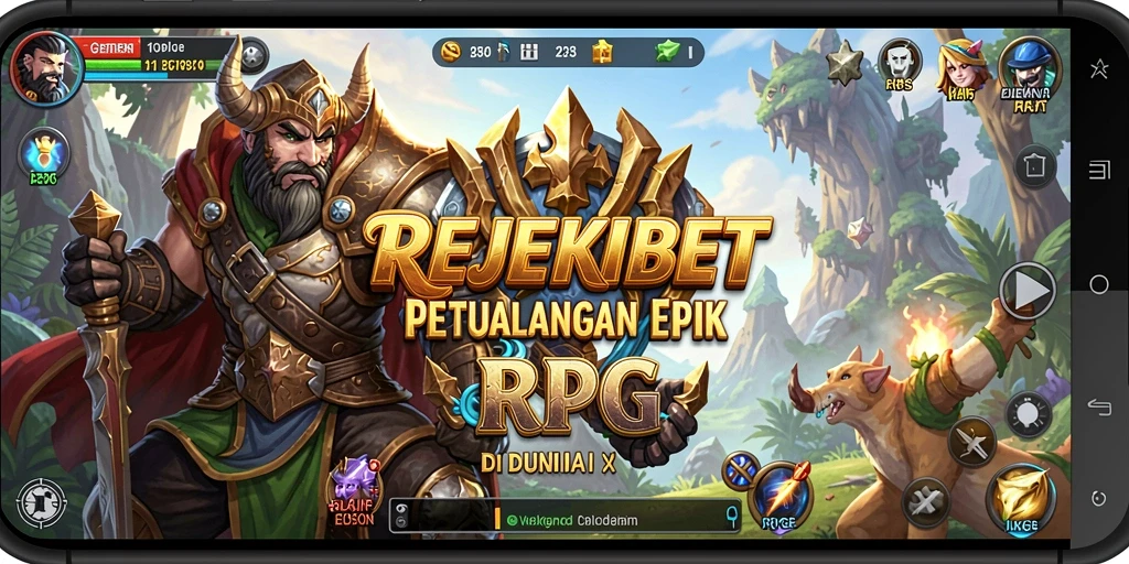 Tampilan gameplay menakjubkan dari REJEKIBET yang memikat.