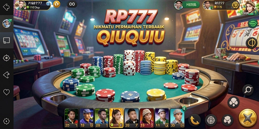 Screenshot gameplay QiuQiu RP777 yang seru dan mendebarkan.
