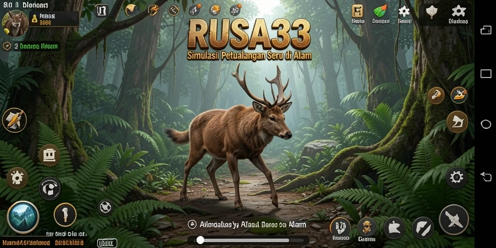 Tampilan gameplay RUSA33 dengan grafik dan interaksi yang menawan.