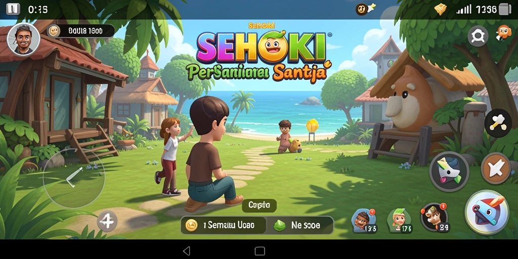Tampilan gameplay SEHOKI yang seru dan menarik.