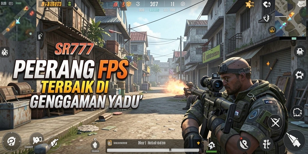 Tampilan seru gameplay aksi FPS SR777 yang penuh ketegangan.