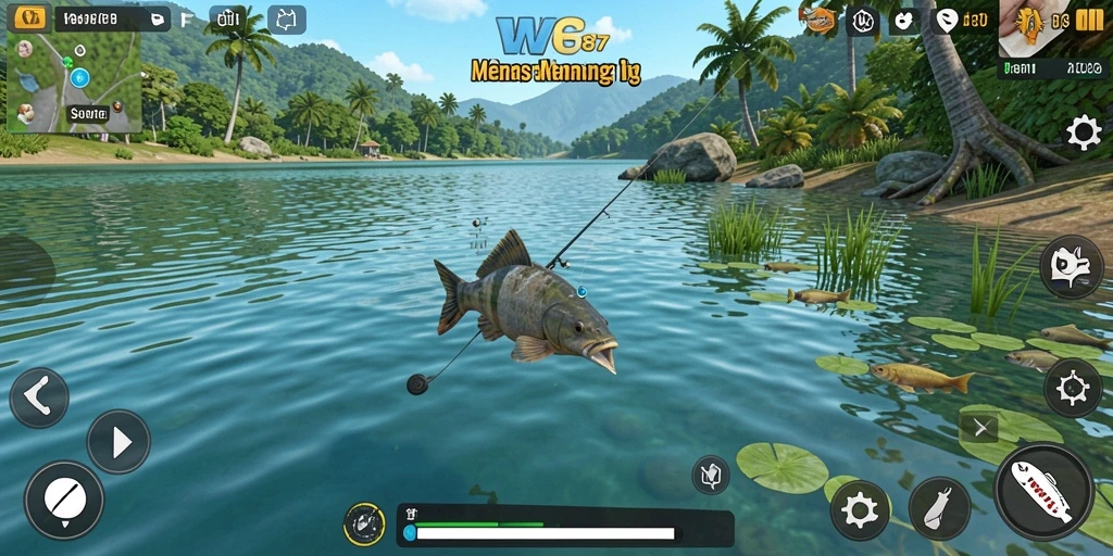 Gameplay WG87 yang seru dengan nuansa memancing yang mendebarkan.
