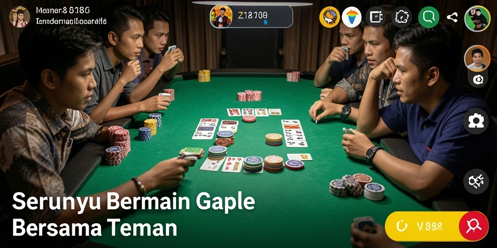Gameplay Z18 menampilkan keseruan bertanding dalam Gaple.